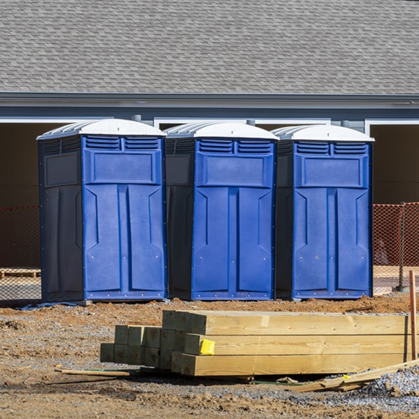 how often are the portable restrooms cleaned and serviced during a rental period in Mill Creek Indiana